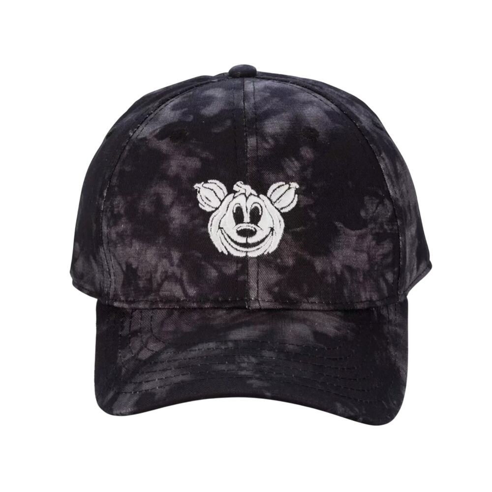 NWT Disney Parks Mickey Jack-o'-Lantern Glow-in-the-Dark Baseball Cap Hat